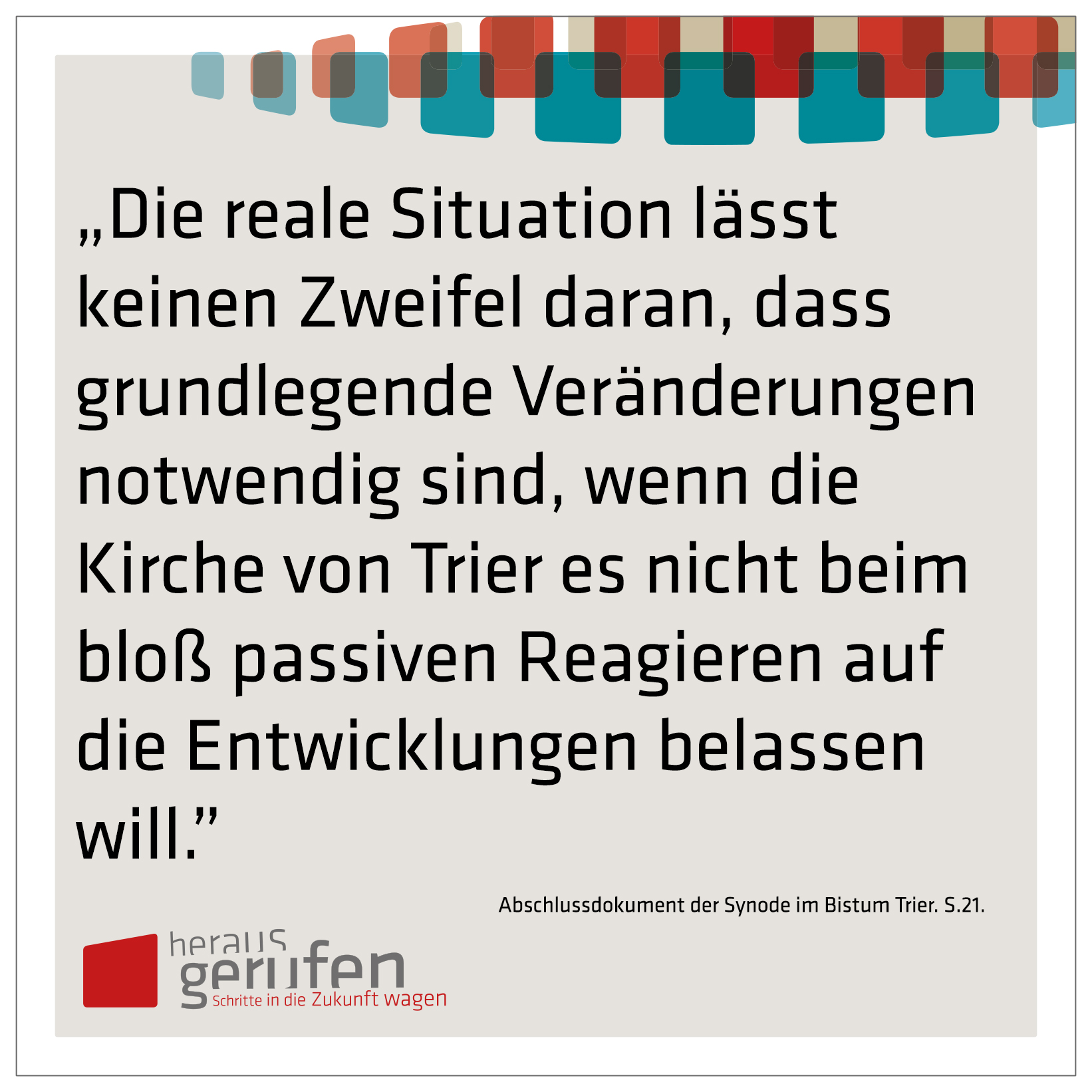 Auszug aus dem Abschlußbericht der Bistumssynode