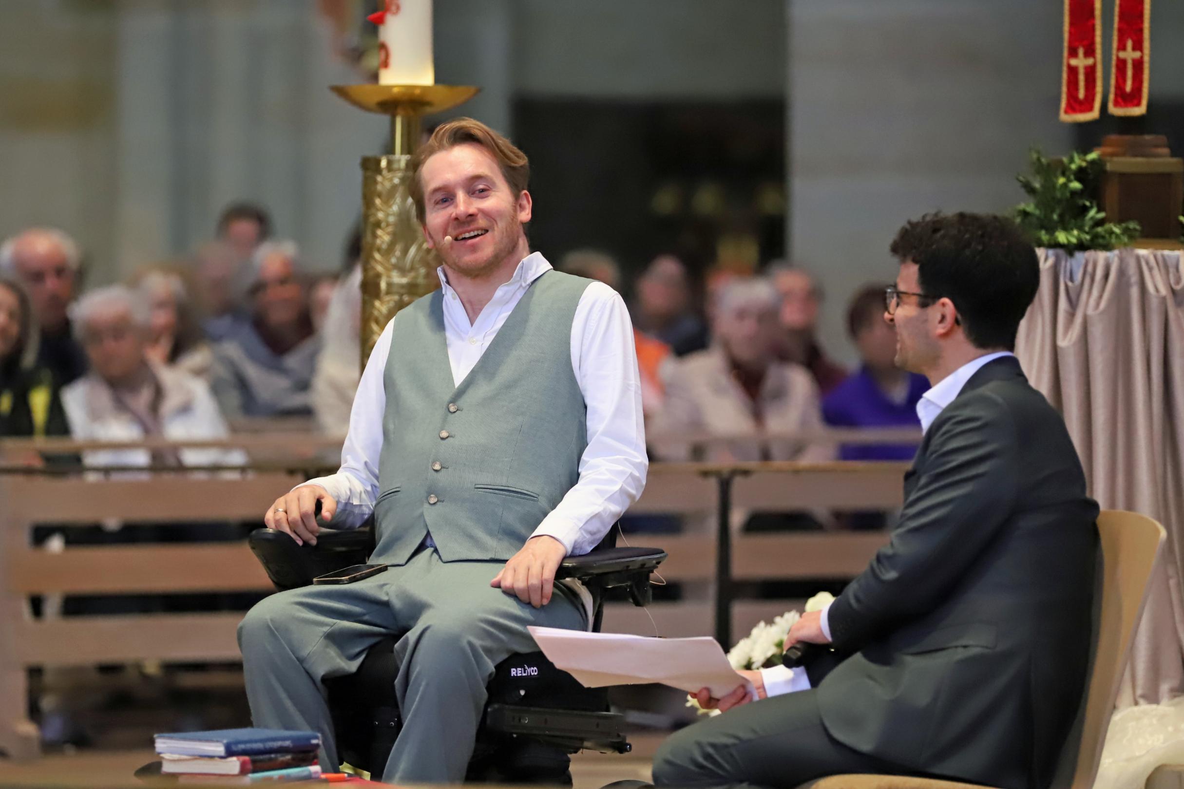 Samuel Koch im Gespräch mit Christopher Hoffmann