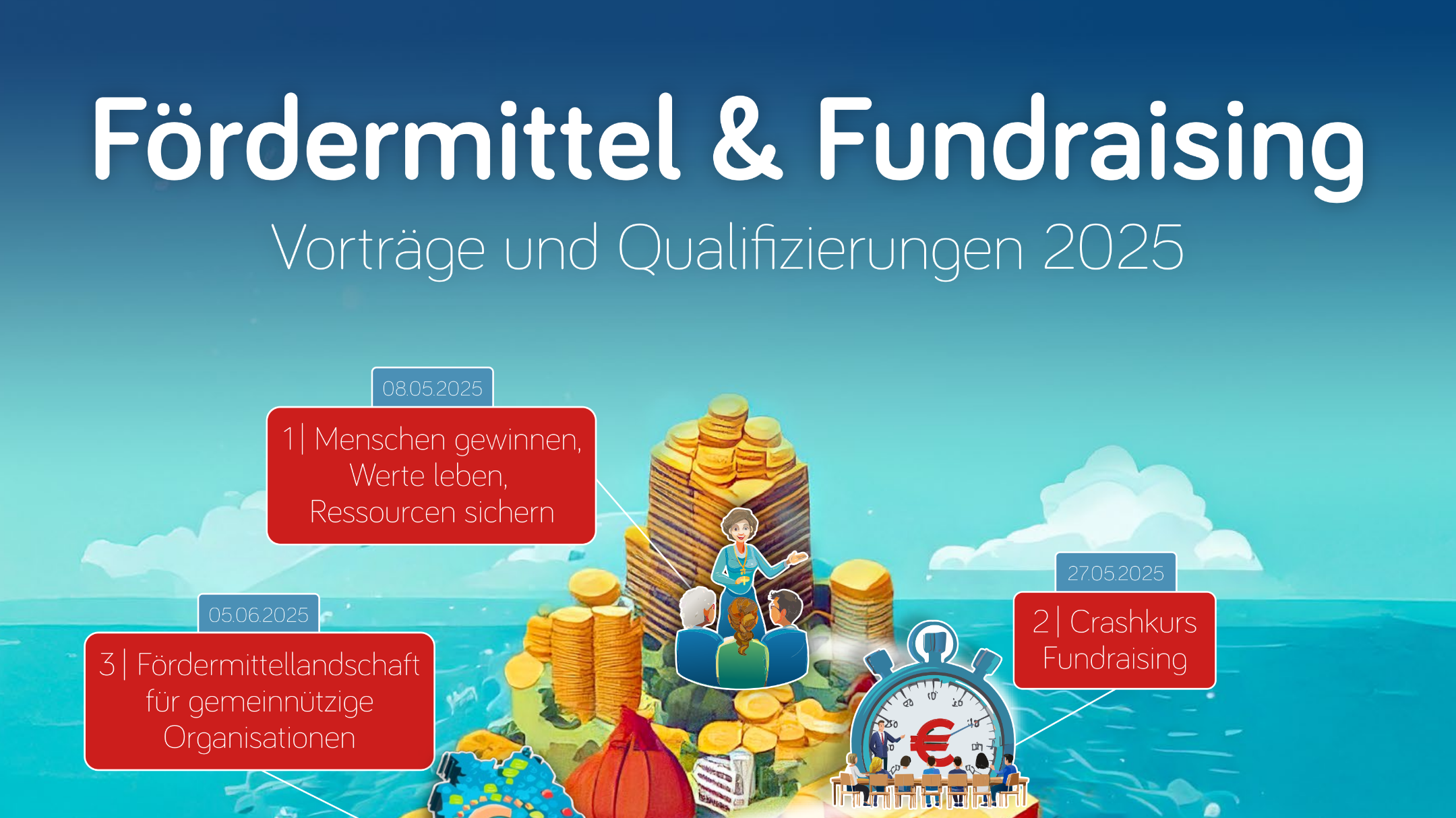 Fördermittel & Fundraising – Vorträge und Qualifizierungen 2025